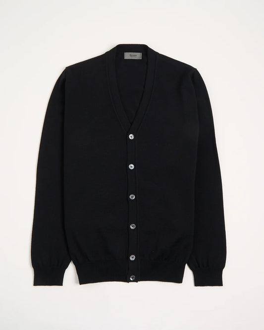 Ferrante | Cardigan en laine mérinos - Noir