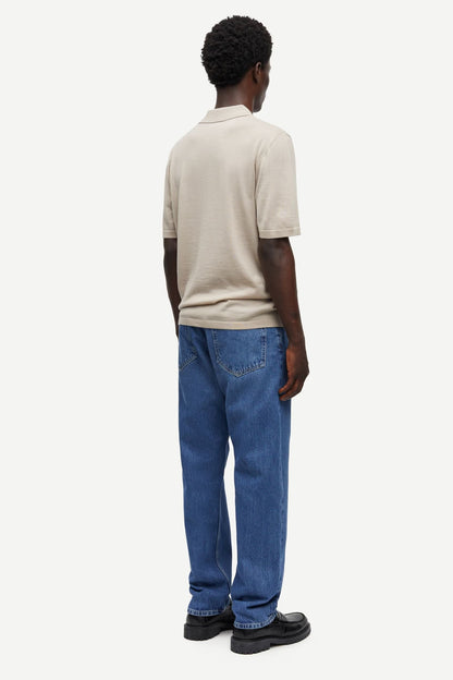 SAMSØE SAMSØE | Polo en maille "Sarowan" - Beige