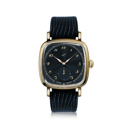 AV86 | Montre mécanique ''1954 Amalfi'' 36 mm | Or / Bleu marin