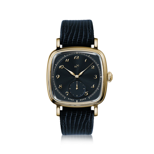 AV86 | Montre mécanique ''1954 Amalfi'' 36 mm | Or / Bleu marin