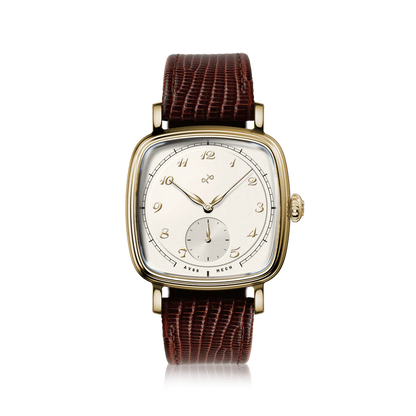 AV86 | Montre mécanique ''1954 Amalfi'' 36 mm - Or / Blanc cassé