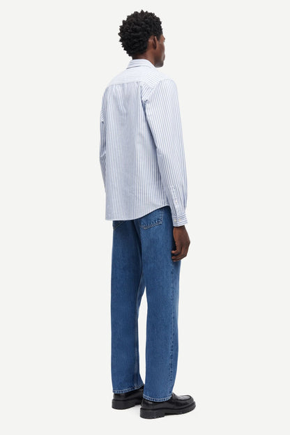 SAMSØE SAMSØE | Chemise "Saryan P" - Oxford rayures larges