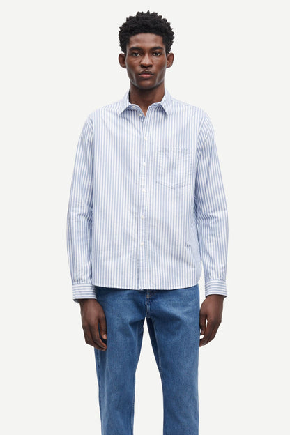 SAMSØE SAMSØE | Chemise "Saryan P" - Oxford rayures larges