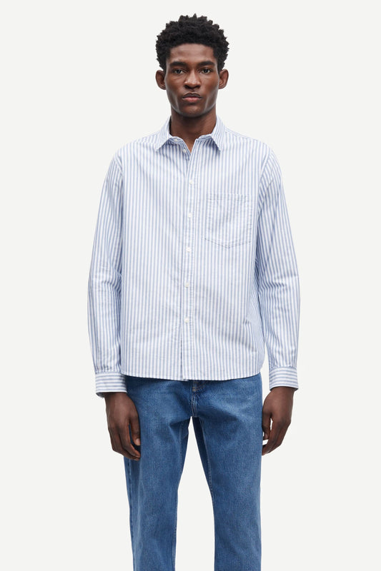 SAMSØE SAMSØE | Chemise "Saryan P" - Oxford rayures larges