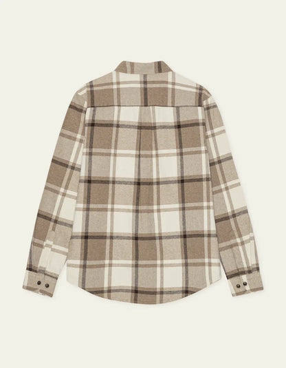 Les deux | Chemise en coton flanelle "Check" - Caribou