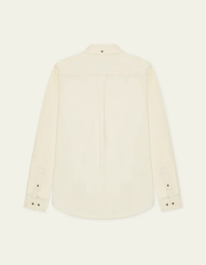 Les deux | Chemise en coton corduroy "Pinwale" - Ivoire