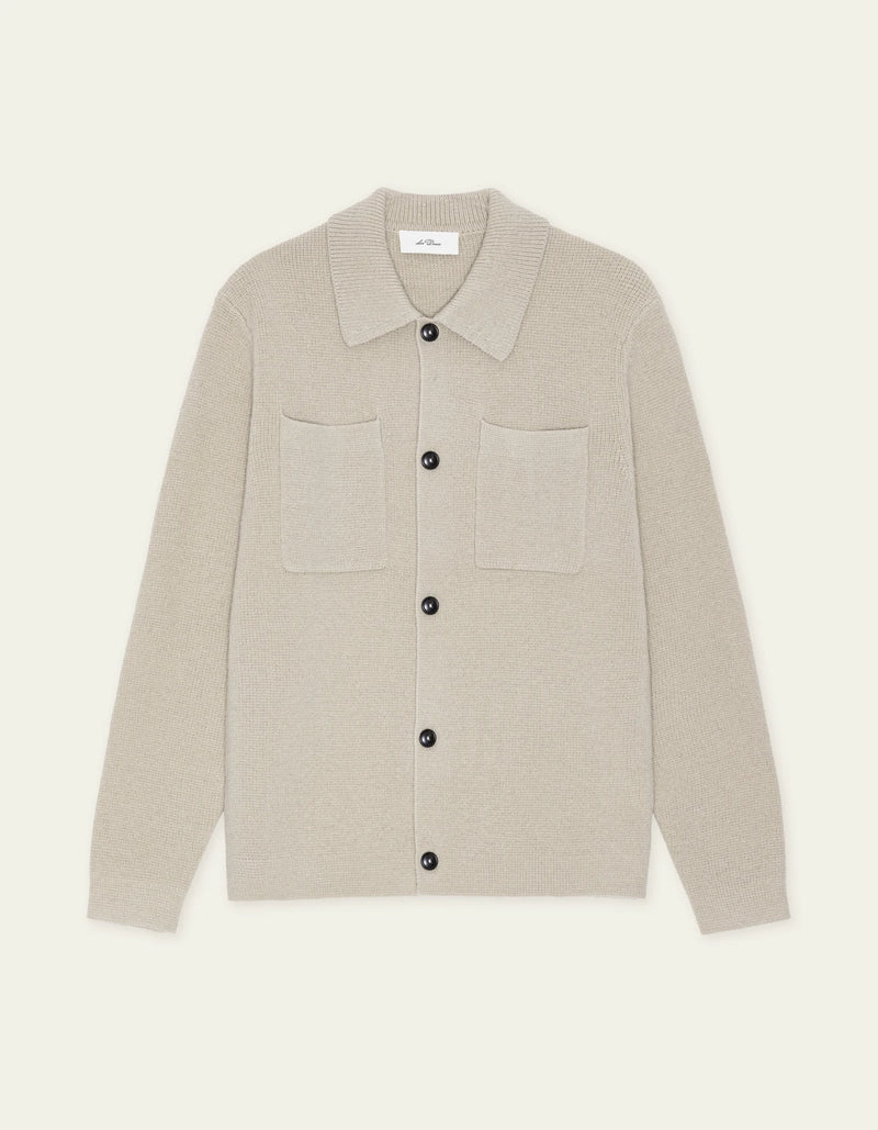Les deux | Surchemise en tricot "Milano" - Brun sable