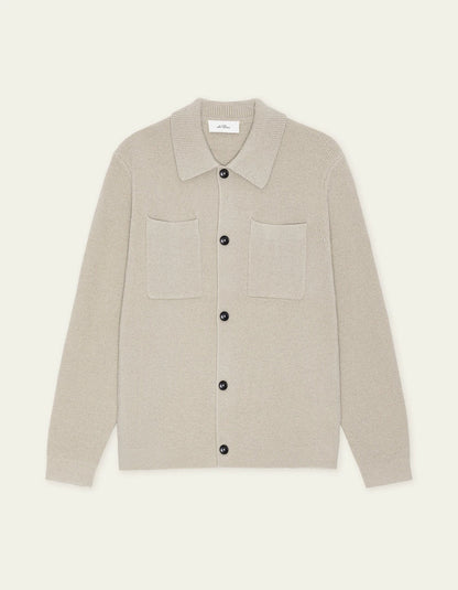 Les deux | Surchemise en tricot "Milano" - Brun sable