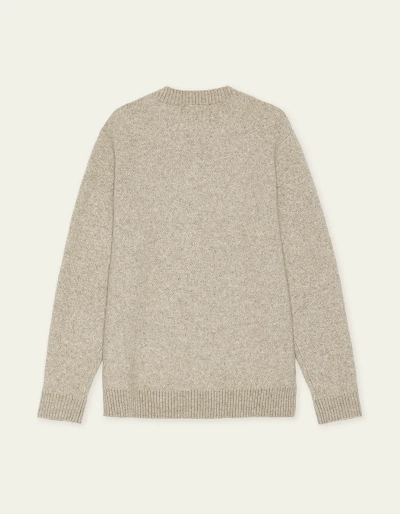 Les deux | Pull en tricot "V-neck" - Brun sable