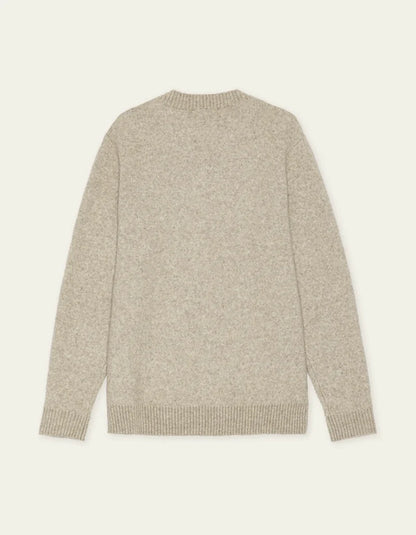 Les deux | Pull en tricot "V-neck" - Brun sable