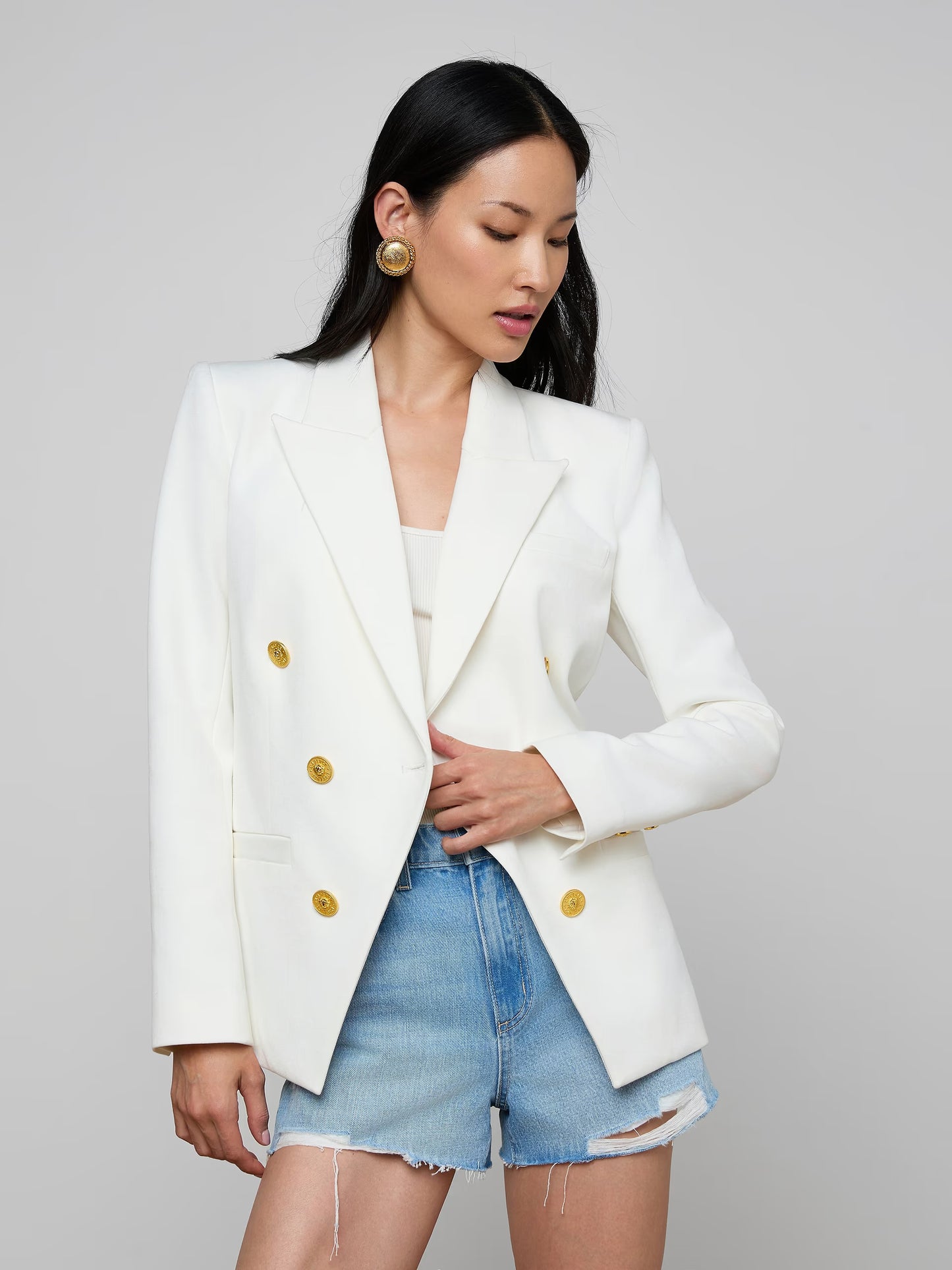 L'AGENCE| Blazer 'Kyomi' | Blanc