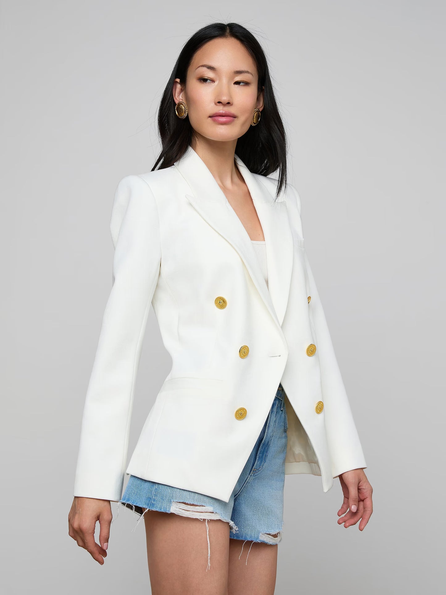L'AGENCE| Blazer 'Kyomi' | Blanc