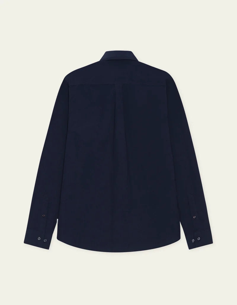 Les deux | Chemise en coton "Oxford" - Bleu marin foncé