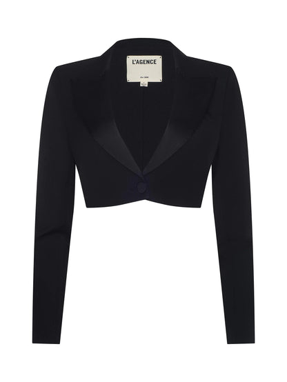 L'Agence | Veston court "Daxton"-Noir