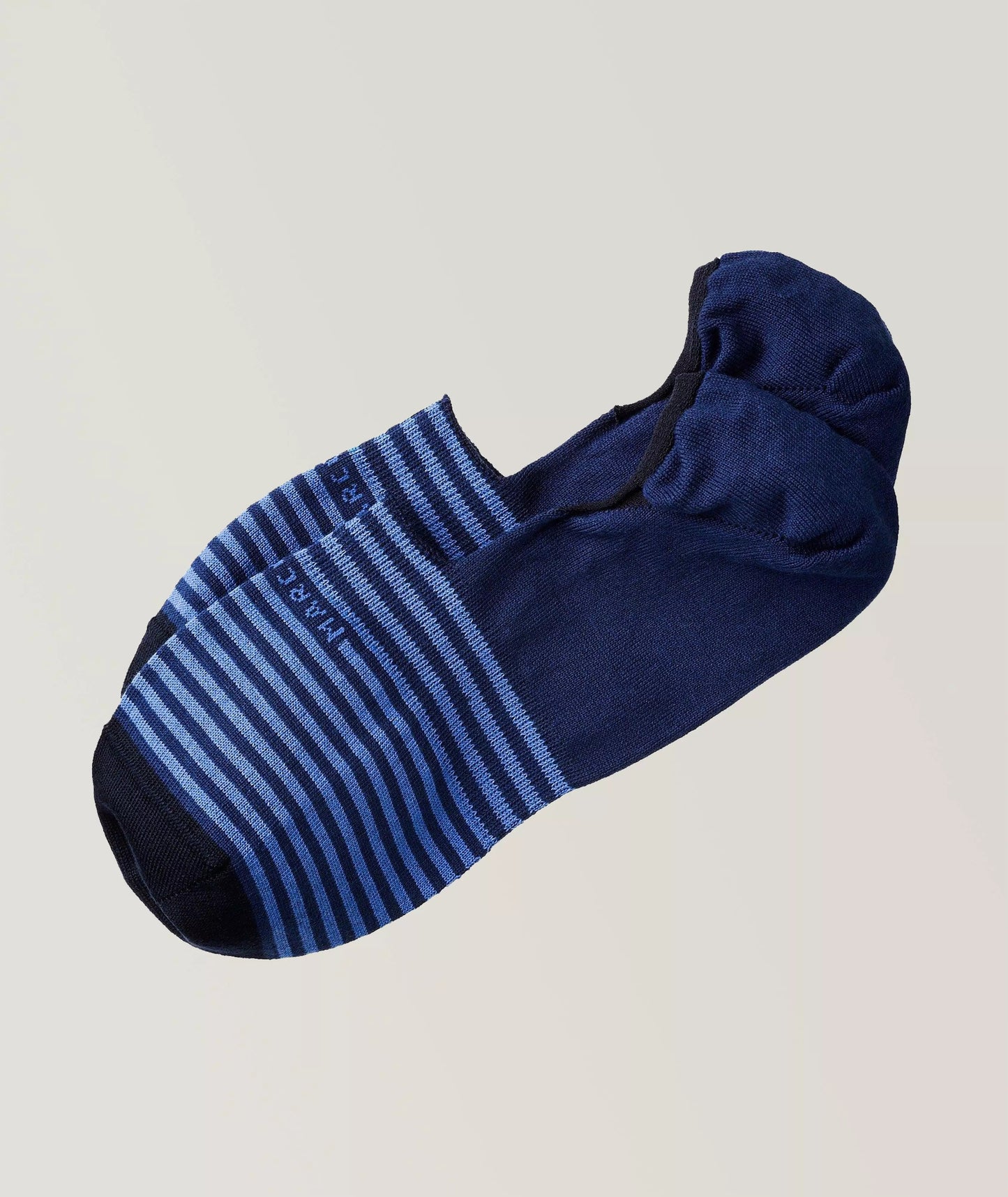 Marcoliani - Chaussettes "invisible touch" à motif rayé - Marine