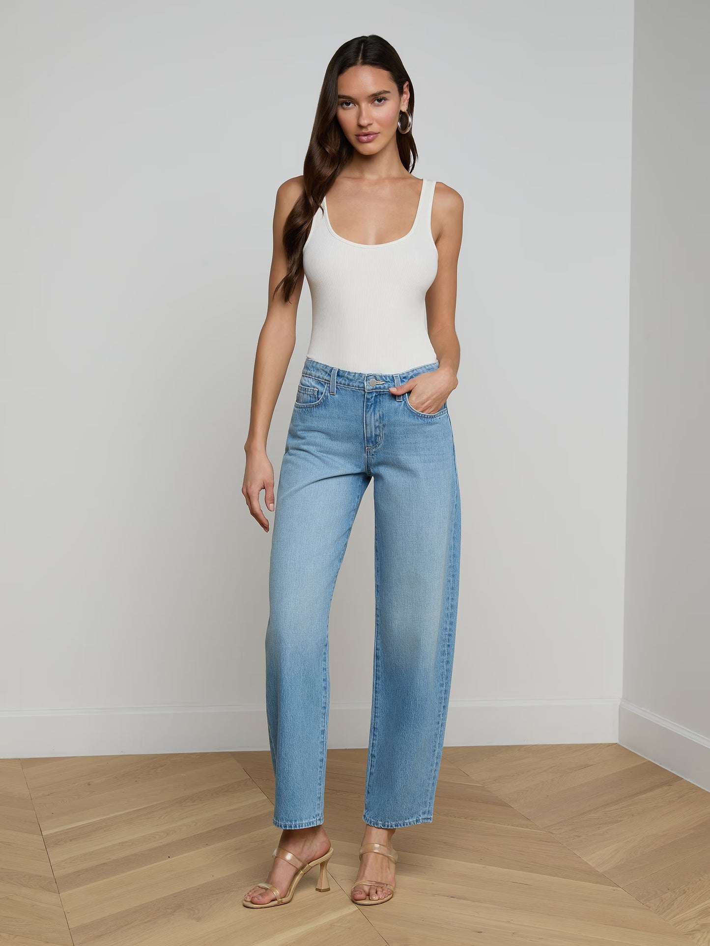 L'AGENCE| Jeans 'Bex Rodeo' | Bleu pâle