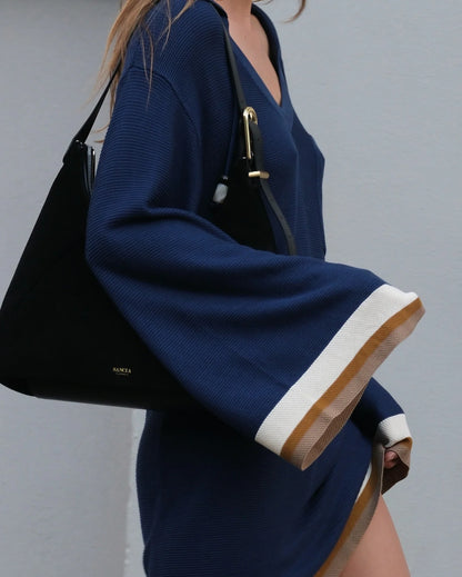 SANCIA | Sac en cuir ''Izola'' - Noir