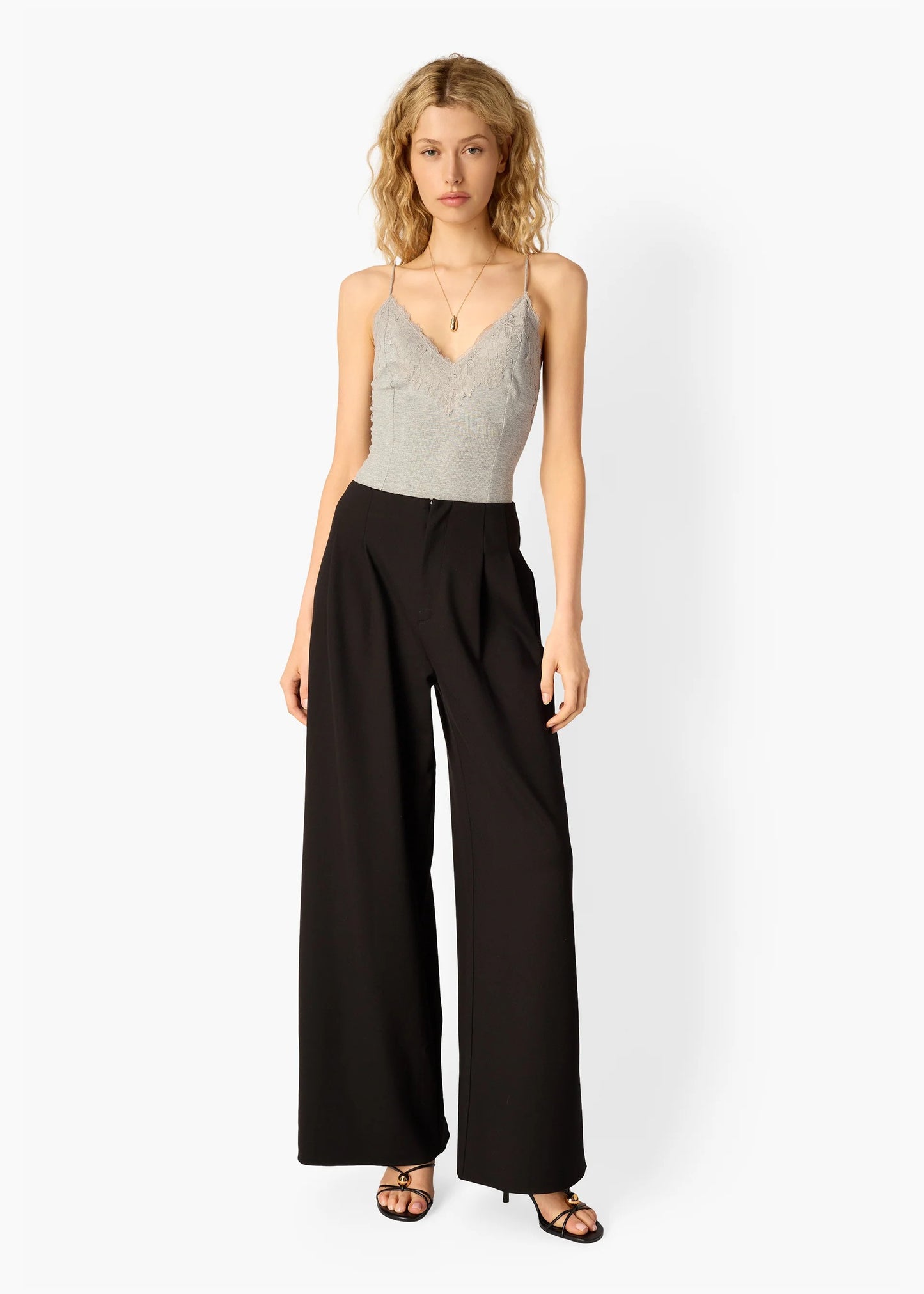 Cami NYC | Le bodysuit en maille côtelée ''Amani'' - Gris