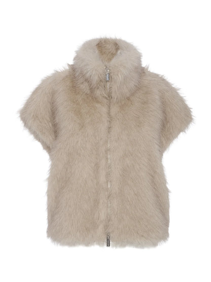 Sanctuary | Veste en fourrure' Silky' | Beige