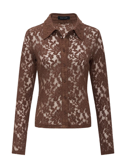 Sanctuary | Chemise en dentelle ' Dreamer' | Brun