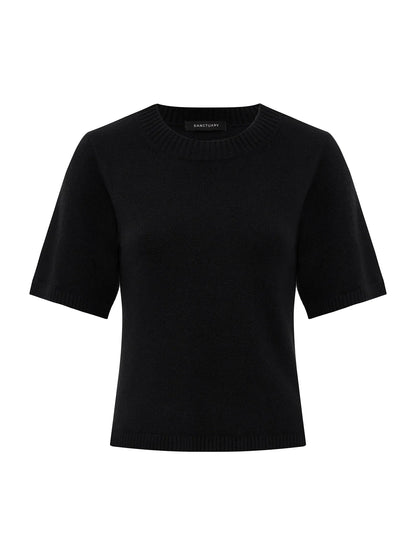 Sanctuary | T-Shirt en tricot 'Perfect Sweater' | Noir