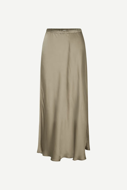 SAMSØE | Jupe satiné "Samiley" - Vert olive