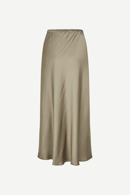 SAMSØE | Jupe satiné "Samiley" - Vert olive