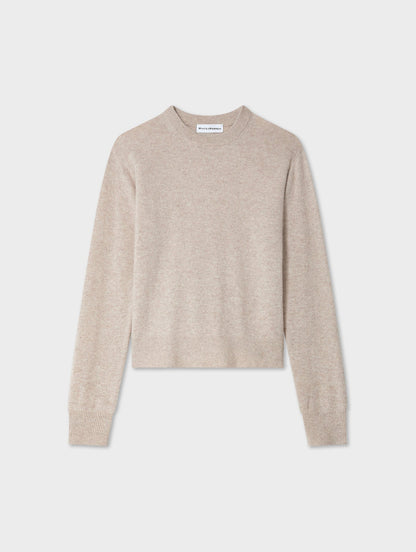 White + Warren |  Pull à col rond en cachemire - Taupe