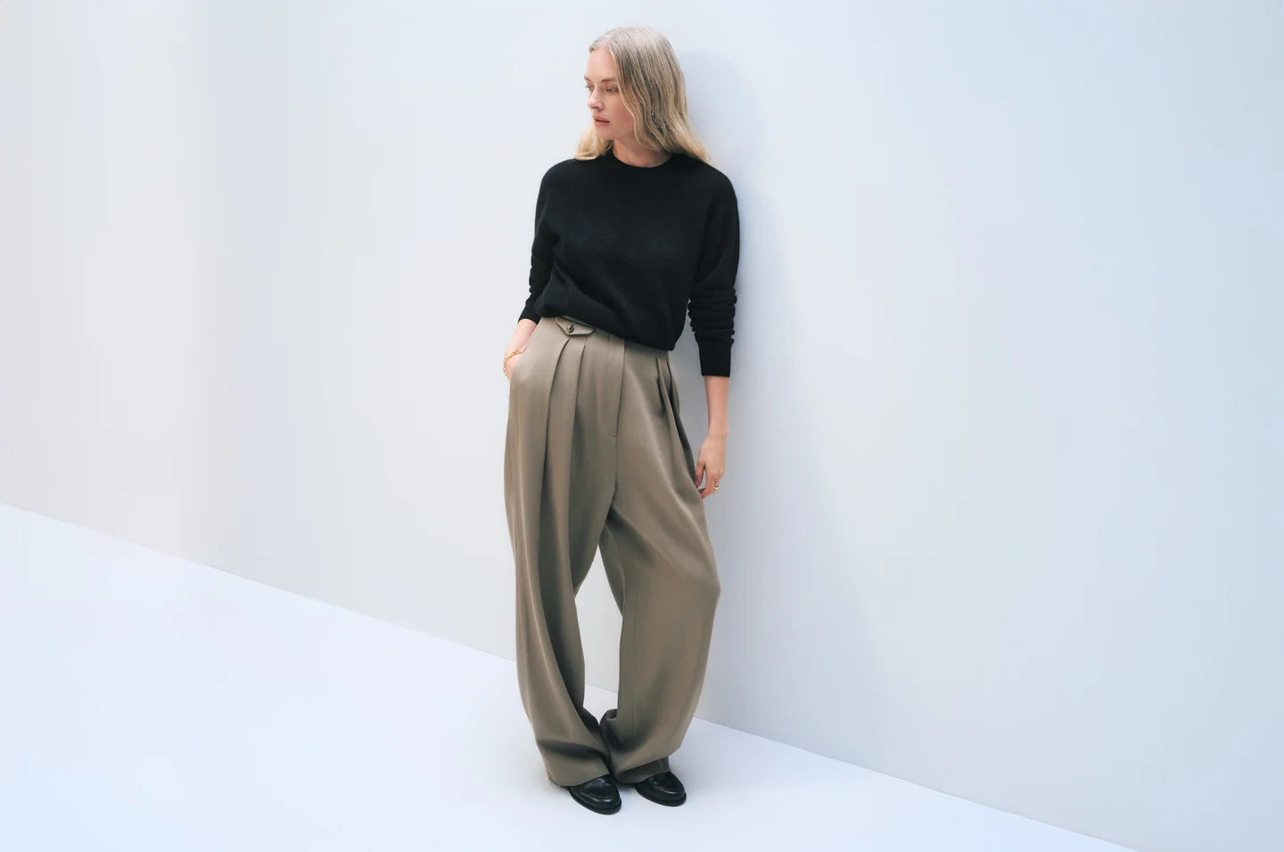 WHITE & WARREN | Pull en cachemire | Noir