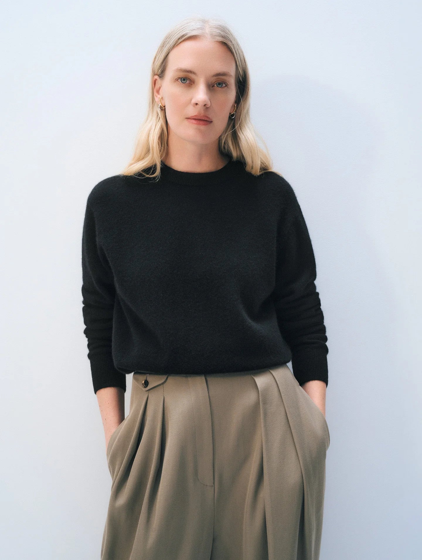 WHITE & WARREN | Pull en cachemire | Noir