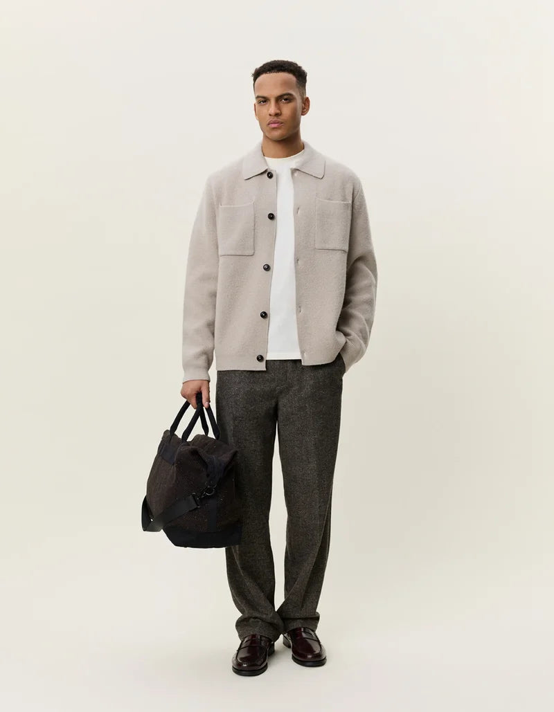 Les deux | Surchemise en tricot "Milano" - Brun sable