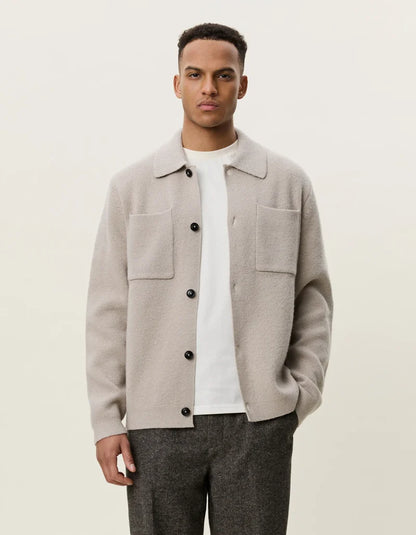 Les deux | Surchemise en tricot "Milano" - Brun sable