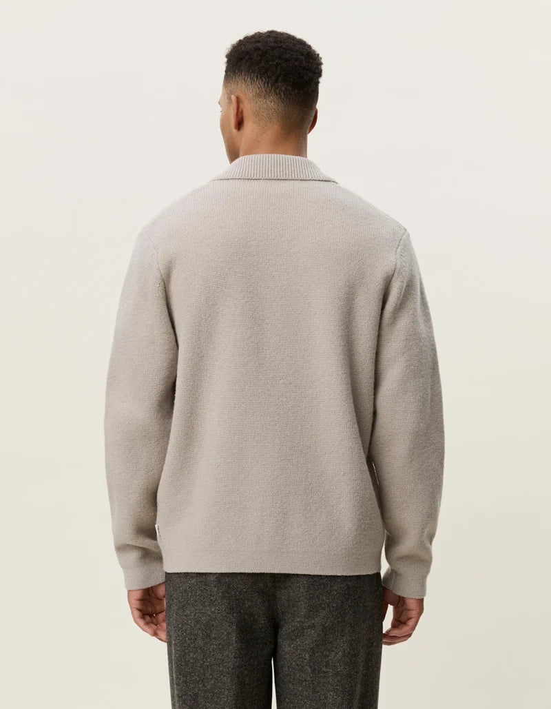Les deux | Surchemise en tricot "Milano" - Brun sable