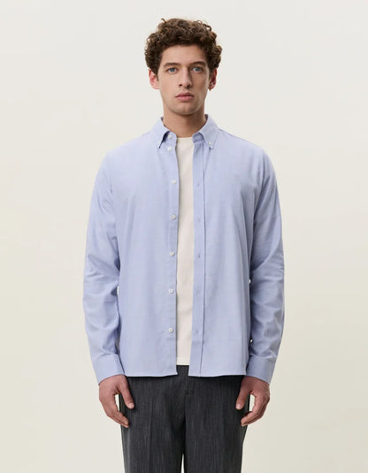 Les deux | Chemise en coton "Flannel douce" - Lavende