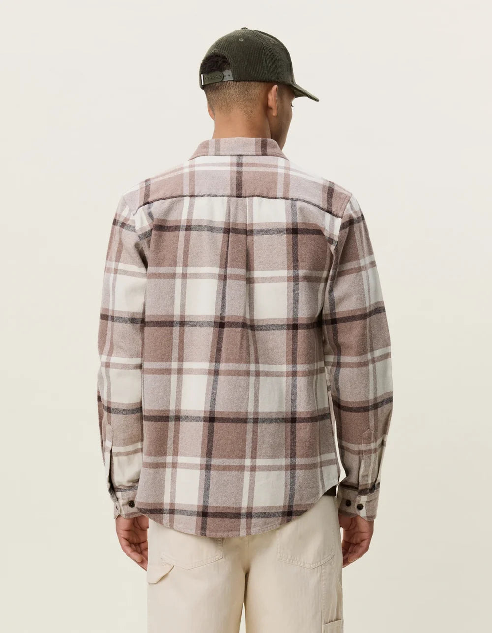 Les deux | Chemise en coton flanelle "Check" - Caribou