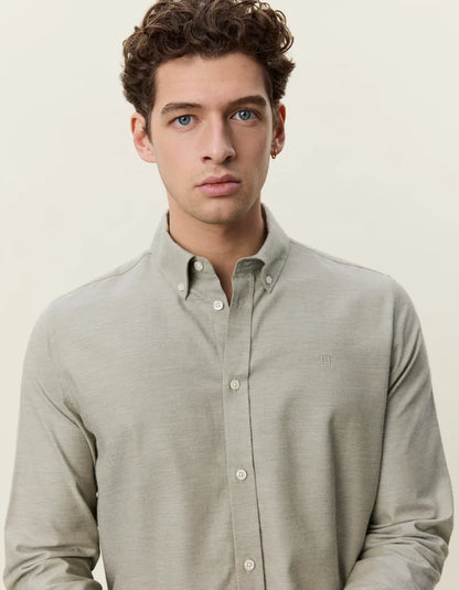 Les deux | Chemise en coton "Flannel douce" - Chêne laurier