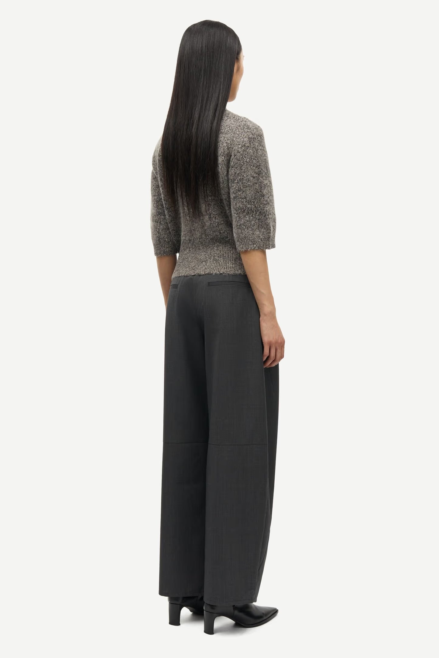 SAMSØE | Cardigan manches courts "SAKELSIE"- Brun/ gris