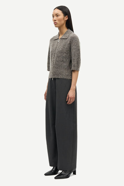 SAMSØE | Cardigan manches courts "SAKELSIE"- Brun/ gris