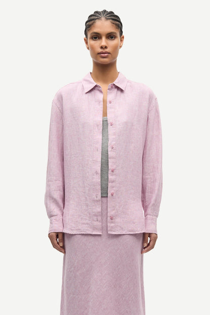 SAMSØE | Chemise en lin "Saloves" - Orchid