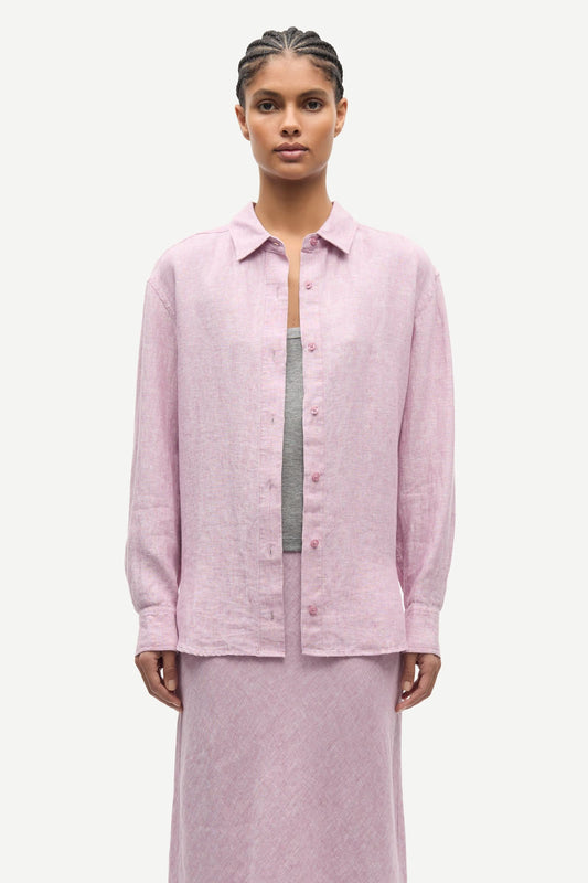 SAMSØE | Chemise en lin "Saloves" - Orchid