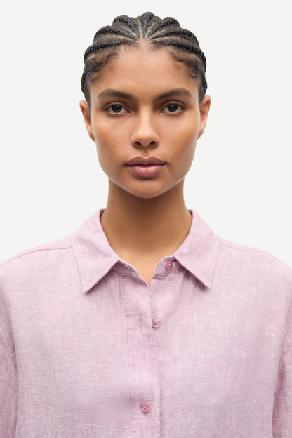 SAMSØE | Chemise en lin "Saloves" - Orchid