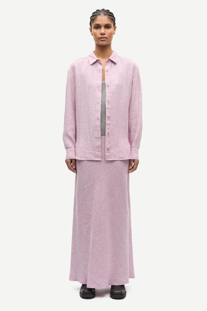 SAMSØE | Chemise en lin "Saloves" - Orchid
