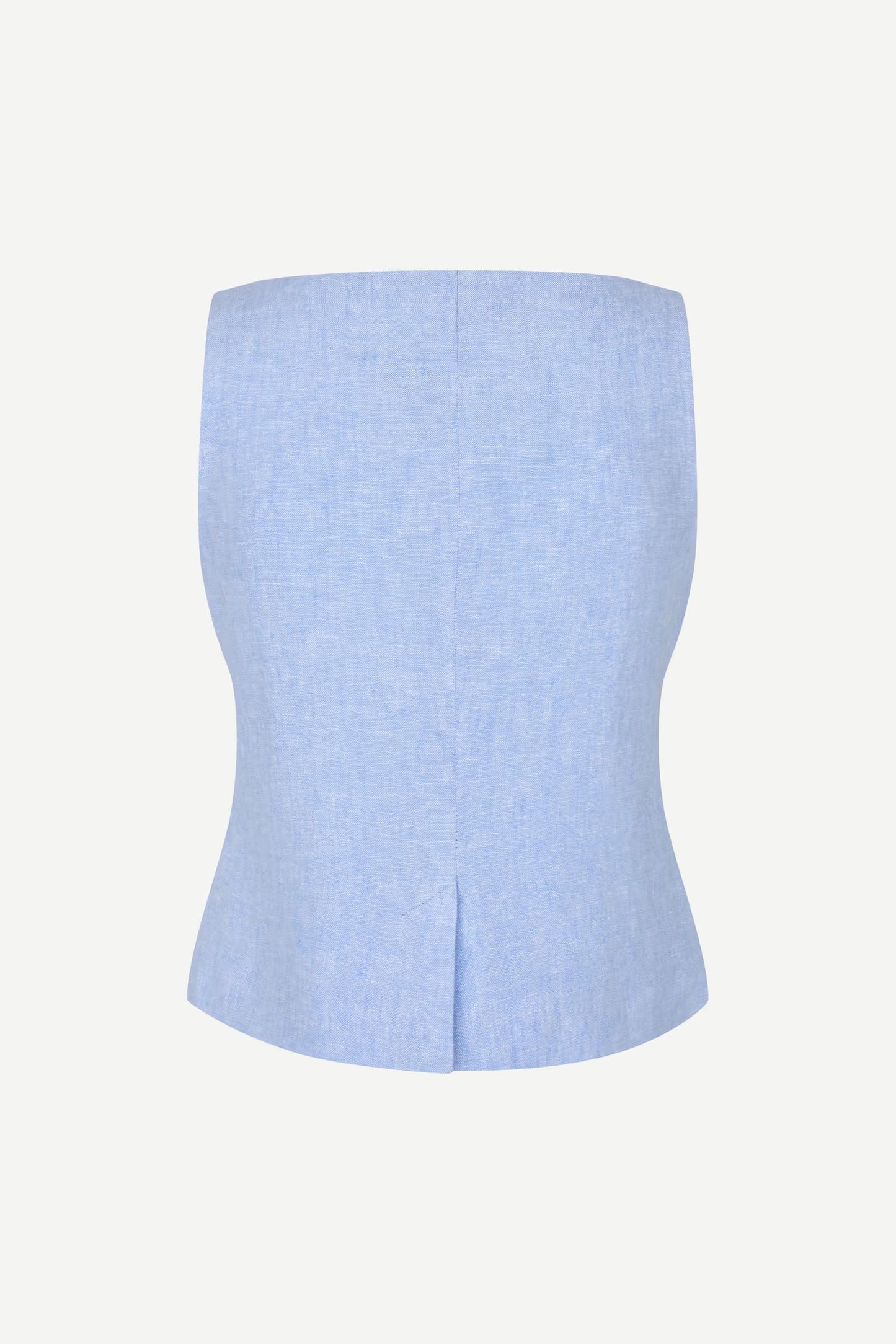 SAMSØE | Gilet "Saloves" en lin - Bleu clair