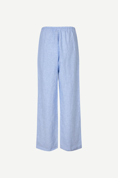 SAMSØE | Pantalons "Satoves" en lin - Bleu clair