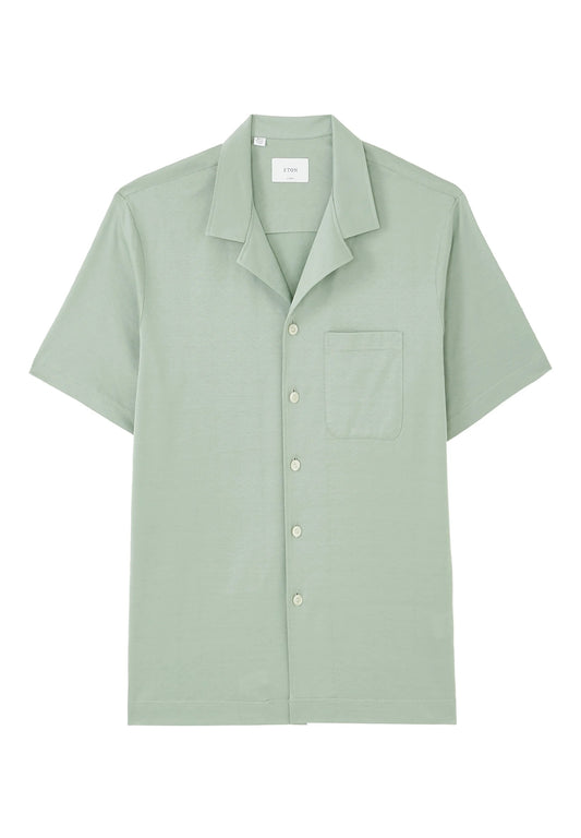 Eton | Chemise à manches courtes Filo Di Scozia - Vert Sauge