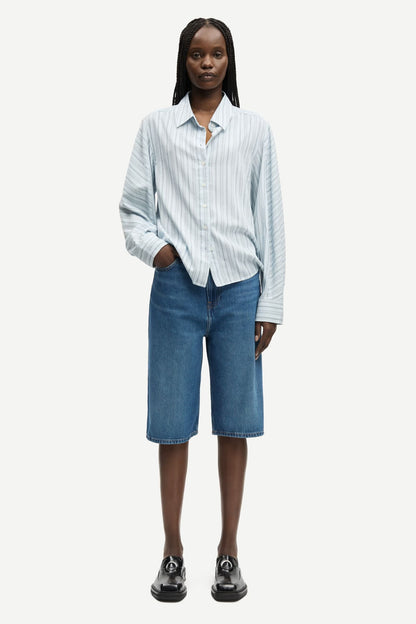 SAMSØE | Chemise "Sania" - Bleu rayé