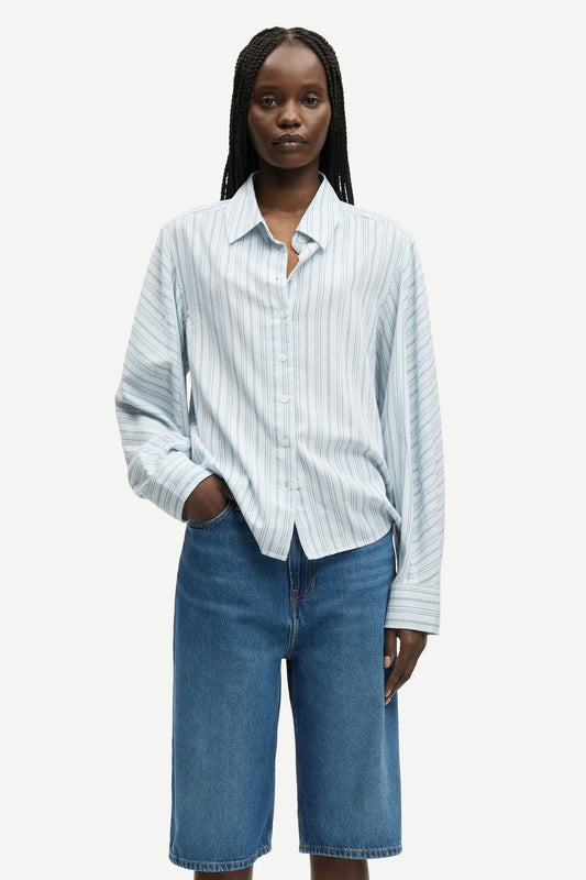 SAMSØE | Chemise "Sania" - Bleu rayé