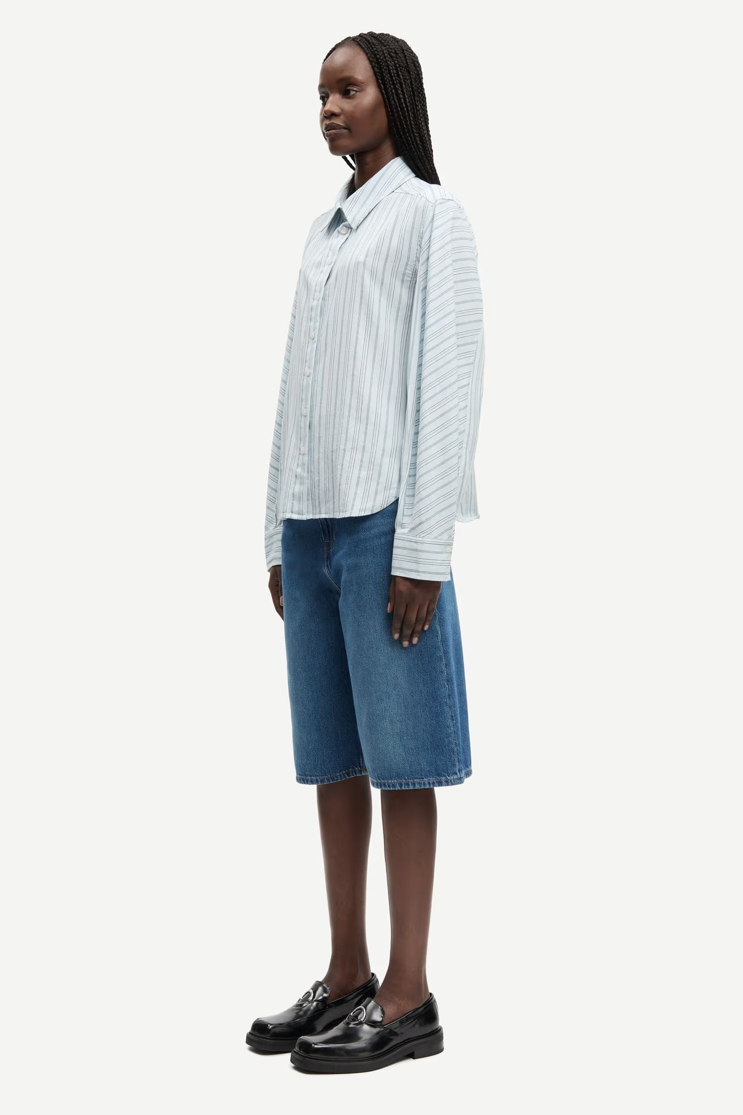 SAMSØE | Chemise "Sania" - Bleu rayé