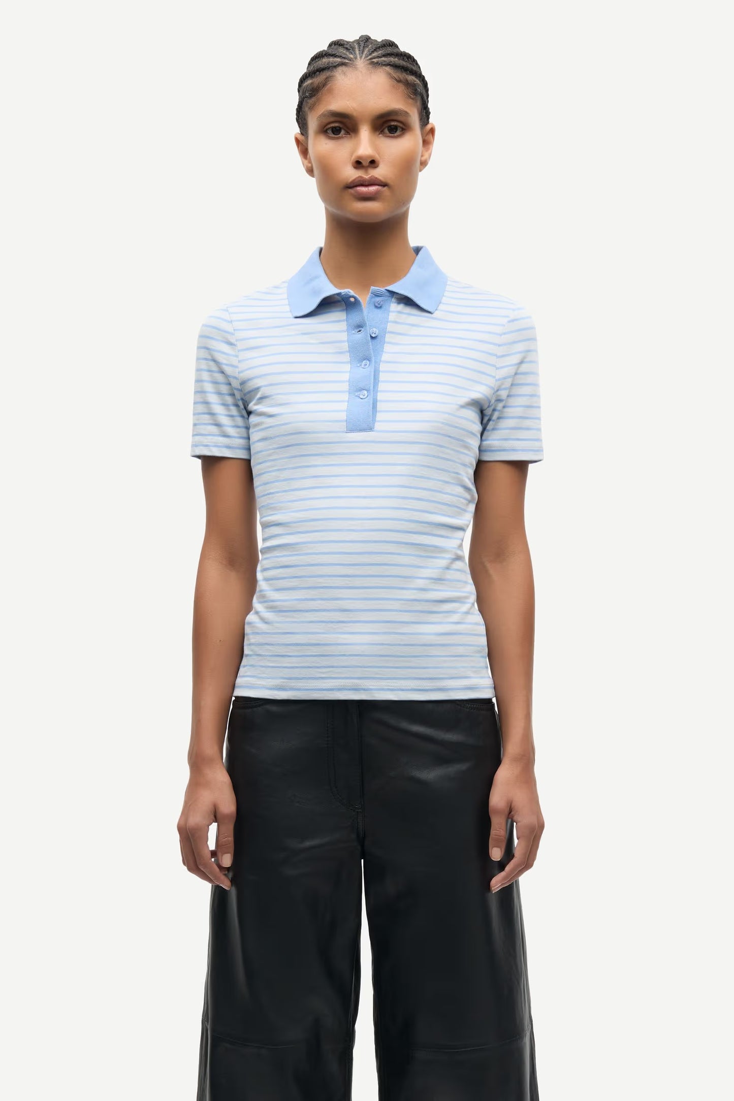 SAMSØE | Polo manches courtes "Saella" - Bleu clair
