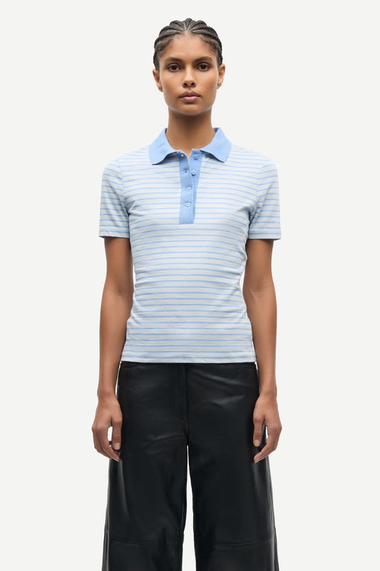 SAMSØE | Polo manches courtes "Saella" - Bleu clair